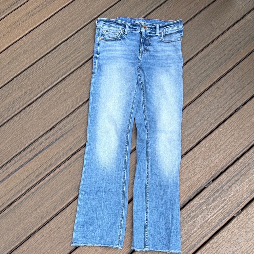 Maurices Light Blue Straight Leg Jeans